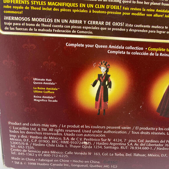 1998 Hasbro Star Wars Queen Amidala Doll - Picture 4 of 4